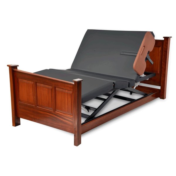 Sleepsafe Assured Comfort Platform Queen Bed Only w/ HB&FB Mahogany FRAME-PS-Q-MG
